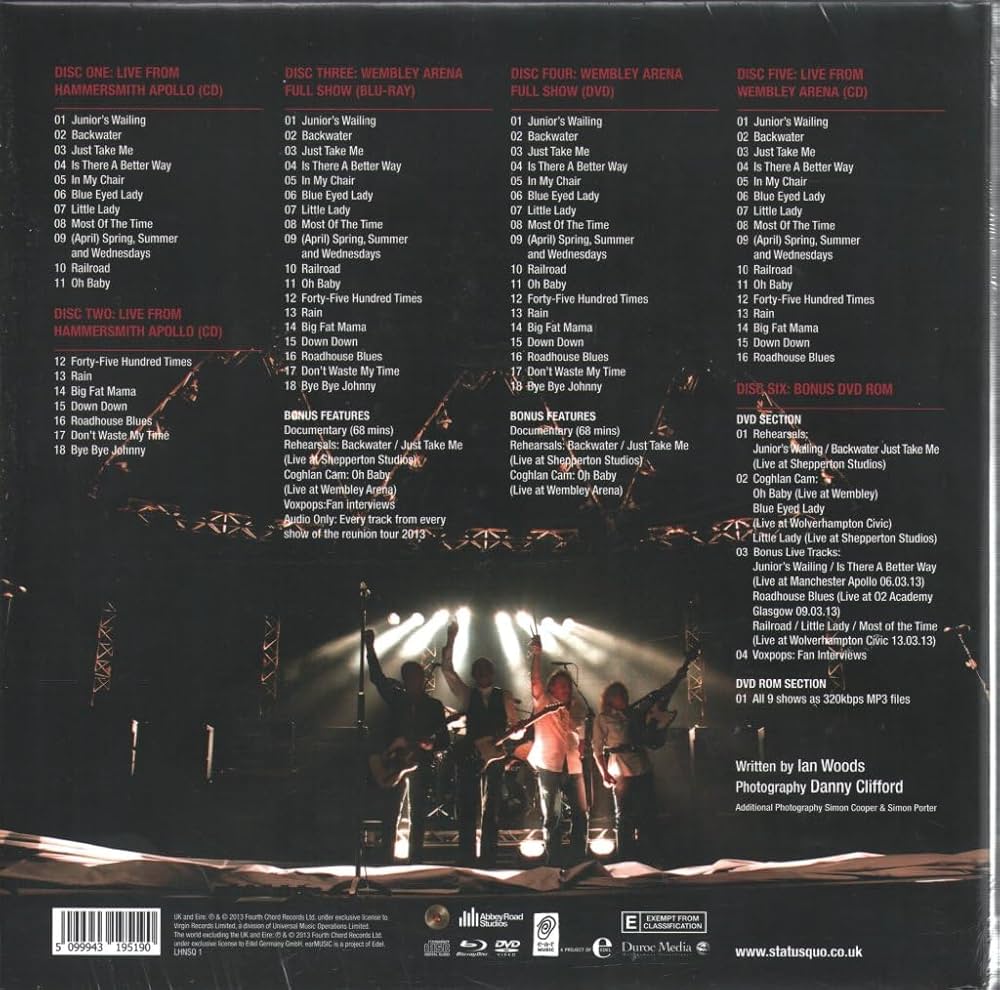 Status Quo: The Frantic Four Reunion 2013- Back2SQ1: Amazon